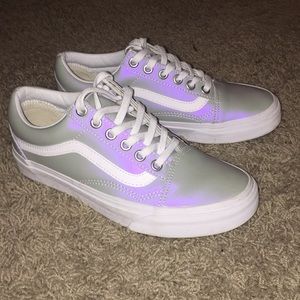 grey and purple vans